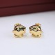 Luxury Cartier leopard earrings Cartier earrings without diamonds version Hot models The highest version on the market! Counter 11 style open mold 925 sterling silver pin Counter original version of the same sub gold mat