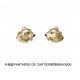 Luxury Cartier leopard earrings Cartier earrings without diamonds version Hot models The highest version on the market! Counter 11 style open mold 925 sterling silver pin Counter original version of the same sub gold mat