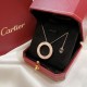 Cartier CNC Triple Diamond Big Biscuit Necklace Double Sided WearableActual photo  , real details are presented  ! Cartier Cartier ......LOVE Collection .... Germany imported S925 sterling silver weighing 11g very feel P