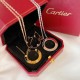 Cartier CNC Triple Diamond Big Biscuit Necklace Double Sided WearableActual photo  , real details are presented  ! Cartier Cartier ......LOVE Collection .... Germany imported S925 sterling silver weighing 11g very feel P