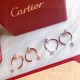 Cartier Cartier nail full diamonds small earrings luxury high-end original 100000s of full diamond earrings super versatile cool Selected German imported s925 sterling silver material inlaid with high-end quality simulat