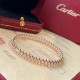 Cartier New version of the willow nail bracelet, the most popular one very personalized one. Eternal classic in recent years is very hot High-end V gold plating thick gold micro-setting material The same craftsmanship, n