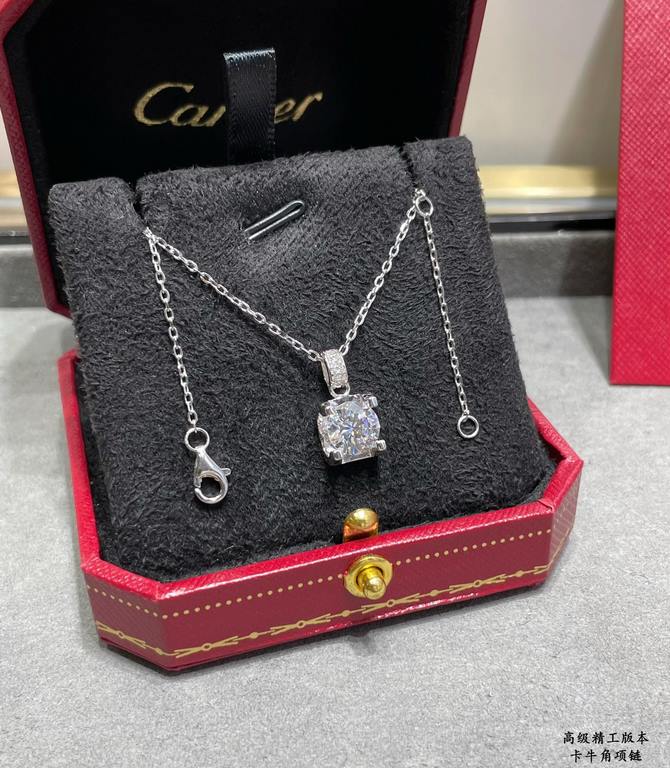 9 2  5  Exquisite thick Cartier bullhorn necklace [K gold technology] Cartier A jewelry that expresses the spirit of freedom, witnessing the legendary love of the unswerving, witnessing the intimacy of lovers, love witho