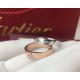 Cartier Cartier Alphabet Logo Solitaire Ring   Classic Counter Logo Model The highest level in the market Original open mold Exclusive real shot [Love] Material Sub-gold plated 18k gold #6789 yards #Rose goldwhite gold