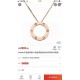 explosive Cartier Cartier Circle 3 diamonds necklace   screws big cake full nail glossy a nail a diamond   S925 sterling silver plating white gold rose gold, two colors Cartier LOVE series ~ very versatile hundred look n