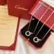 Cartier Cartier new Love series row diamonds double ring necklace Selected Germany imported s925 sterling silver material plating thick gold using 5a grade high carbon diamonds The highest version of the market need not 