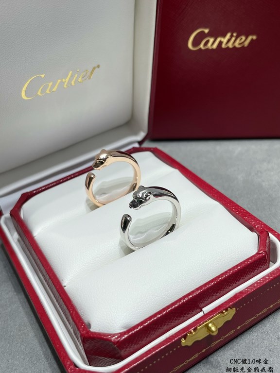 V gold plated mimic gold code 5678. cartier CNC fine version light gold leopard ring   super dominant leopard ring! Unisex, Leopard   Couple's model, Electroplated 18K mimic gold Plus each product teacher carved and engr