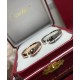 V gold plated mimic gold code 5678. cartier CNC fine version light gold leopard ring   super dominant leopard ring! Unisex, Leopard   Couple's model, Electroplated 18K mimic gold Plus each product teacher carved and engr