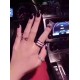 No. JZ-117   Explosive   Explosive Classic Cartier Double Arrow Open End Ring     Cartier Cartier LOVE Love of a Lifetime Couple's  Ring  S925 Silver Plated 18K Gold Original 11 Reproduction   Perfectly Made . Rose Gold 