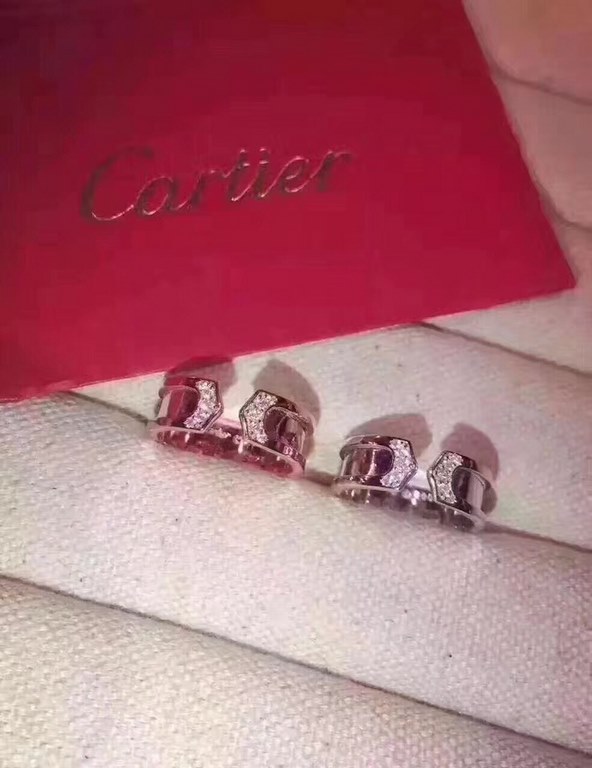 No. JZ-117   Explosive   Explosive Classic Cartier Double Arrow Open End Ring     Cartier Cartier LOVE Love of a Lifetime Couple's  Ring  S925 Silver Plated 18K Gold Original 11 Reproduction   Perfectly Made . Rose Gold 