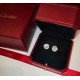 Cartier Cartier Spin Series four claw earrings   Original logo wordmark Classic luxury High-end customized 925 sterling silver gold-plated!bling bling High-carbon diamonds shock you understand   stars with the same model