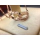 Cartier Cartier double ring necklace, top build high-end customization, the counter original version of the same, sub gold micro-set full of diamonds necklace, the master of the superb inlay work, the original logo origi