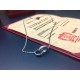 Cartier Cartier double ring necklace, top build high-end customization, the counter original version of the same, sub gold micro-set full of diamonds necklace, the master of the superb inlay work, the original logo origi