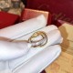 [OEM level] super beautiful   Cartier Cartier explosive three in one three ring color plating ring   high-end k gold technology micro-setting technology 18K technology Exclusive export orders V gold material Made in Pari