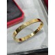 V gold plated 1.0 imitation gold CNC high definition Cartier wide glossy LOVE bracelet   High-grade craftsmanship Nail bit polished treatment Screwdriver opening design  90 degrees to screw the screws  Z out of the head 