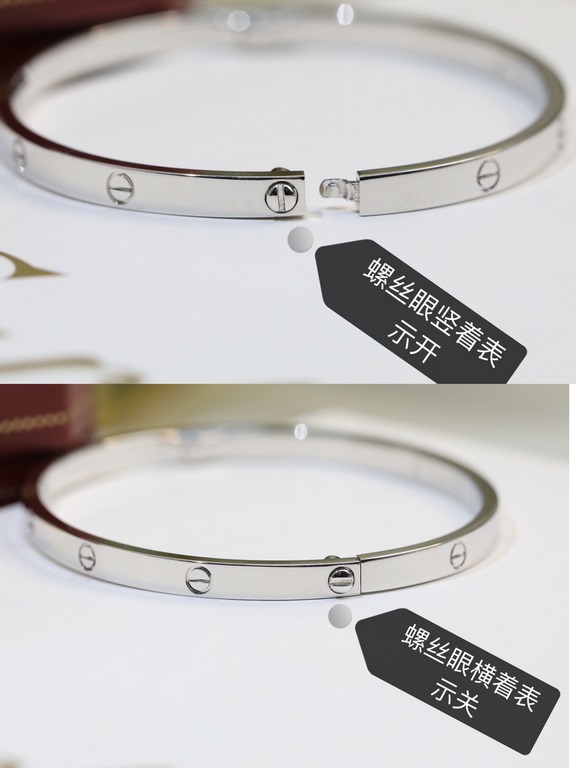 CNC version Narrow version   Cartier classic love bracelet, many years of word of mouth models. The use of V gold material plating 18K gold thick gold does not fade Original CNC machine cutting process! Special promise t