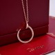 explosive Cartier Cartier Nail Necklace   S925 silver Counter high quality quality can not be said simply beautiful   white gold rose gold two colors to choose   fashion classic never out of date