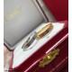 V gold plated with micronized gold Size 5678 Cartier CNC narrow two rows of diamonds full star ring   Each stone on the ring is hand-set Refractive refractive index is visible to the naked eye   V gold material plated wi