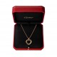 Cartier Cartier Trinity Collection Tricolor gold three rings necklace classic durable match Selected Germany imported s925 sterling silver material plating ultra-thick gold authentic consistent rose gold super versatile 