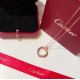 Cartier Cartier Trinity Collection Tricolor gold three rings necklace classic durable match Selected Germany imported s925 sterling silver material plating ultra-thick gold authentic consistent rose gold super versatile 