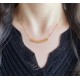 V gold plated 1.0 imitation gold Cartier CNC bullet necklace    The two sides of the small willow nails can be free to shake, very personalized one. Eternal classic Very hot in recent years High-end Micro-setting materia