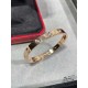 V gold plated 1.0 imitation gold,. CNC High Definition Cartier Wide Ten Diamonds LOVE Bracelet   High-grade craftsmanship Nail bit polished treatment Screwdriver opening design  90 degrees screwing screws On the hand gen