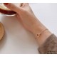 V gold plating 1.0 imitation gold CNC high version Cartier classic double ring bracelet with diamonds   real shot   high-end customized    look at the chain plate to see the engraving, and then look at the workmanship Or