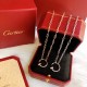 Cartier Cartier new nail necklace skeleton chain original consistent proportion of the same models of major stars crafted to perfection Germany imported s925 sterling silver material plating 14k gold rose gold, platinum 