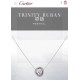 Cartier new luxury round diamonds   counter pop   twisted necklace   high-end simulation double rows of round diamonds necklace    the original single micro-setting process 925 sterling silver  anti-allergy does not fade