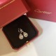 Cartier   Water drop earrings earrings one to one to create a sterling silver needle U.S. goods   main stone water drop senior simulation diamonds is the perfect interpretation of the classic and fashion, with a strong a