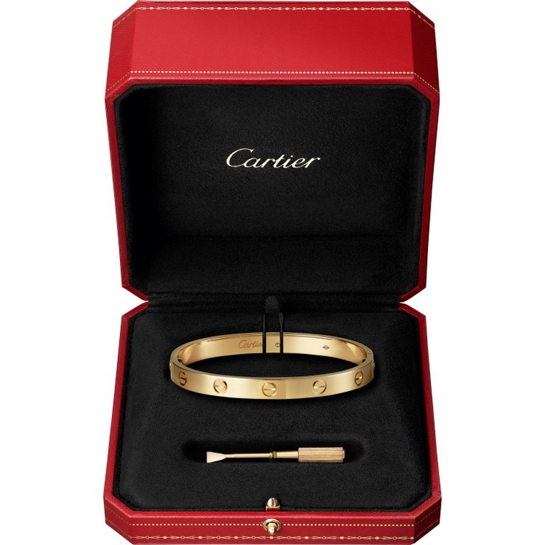 CNC version   Cartier classic diamond-free love bracelet, years of word-of-mouth models. The use of sub-gold material plating 18K gold thick gold does not fade Original CNC machine cutting process! Special promise the de