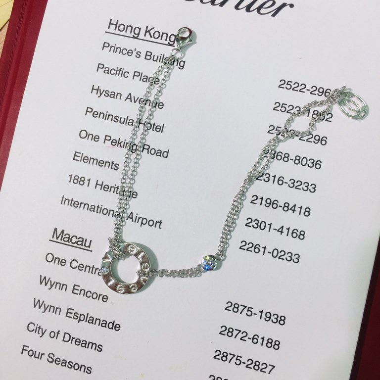 [purchase level] cartier Cartier love letters double layer bracelet         Fried chicken exquisite! [color] [color] 925 sterling silver gold-plated Support inspection      main diamond eight hearts and eight arrows, hig