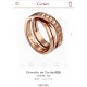 Cartier Cartier Etincelle de Collection Single row diamond crossover ring Crafted to perfection Finally published High-end customized s925 sterling silver material thick gold Size 678