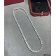 9 2  5  Length 38cm Only the high quality crafted version Cartier full of diamonds four claw necklace, each of the above diamonds are hand-set on the refractive index visible to the naked eye   do goods very time-consumi