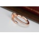 Cartier Nail Shape Ring    micro-set full of diamonds  long-lasting sparkle Cartier classic masterpiece    personality and fashion, comfortable to wear    Exquisite workmanship   original logo Made of sub-golden material