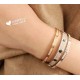 Cartier Cartier official website latest release explosive narrow version of LOVE carved CNV full star bracelet electroplated 18k rose gold  white gold inlaid simulation of high-carbon diamonds high-end customized full-di