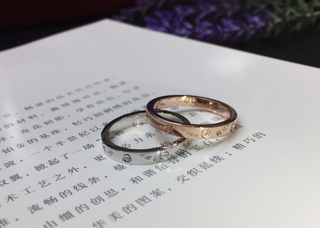 New Screw Ring]  Cartier Cartier    Narrow LOVE Screw Ring ~ Narrower design more delicate and elegant   Such a beautiful thing you must have   #678 yards#