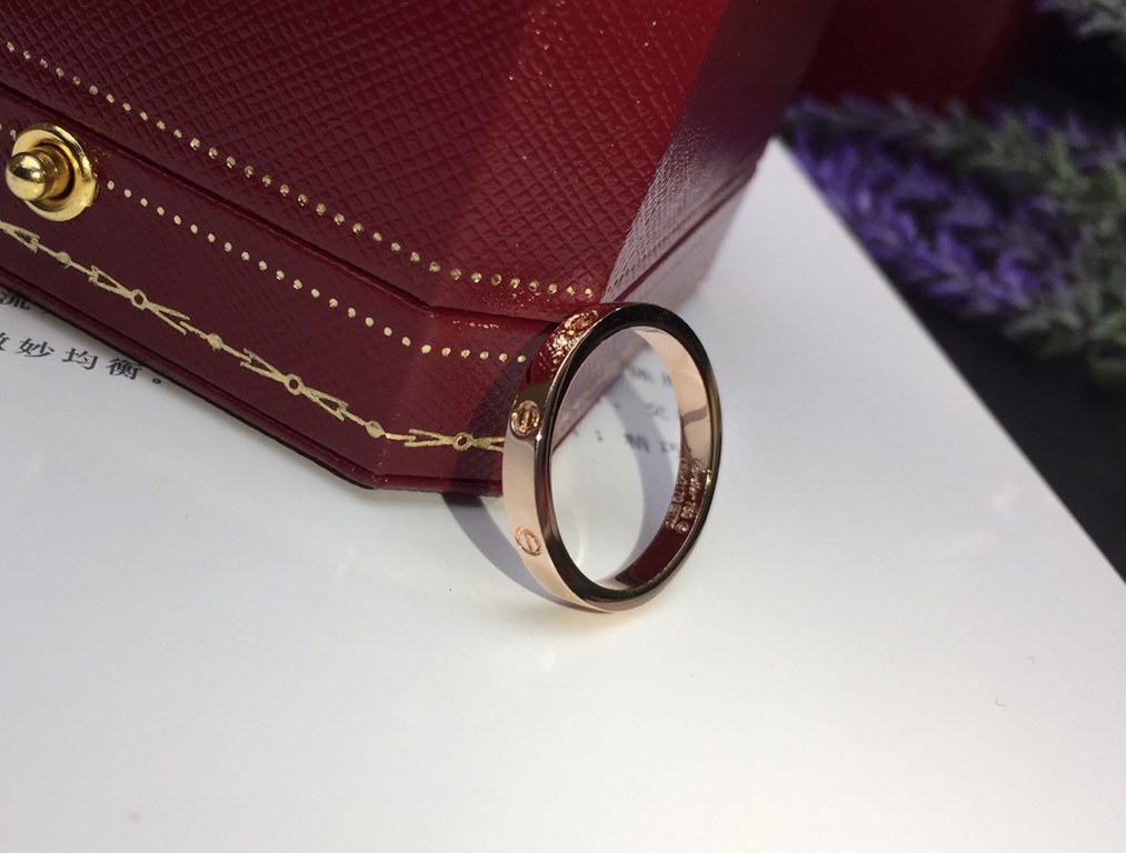 New Screw Ring]  Cartier Cartier    Narrow LOVE Screw Ring ~ Narrower design more delicate and elegant   Such a beautiful thing you must have   #678 yards#