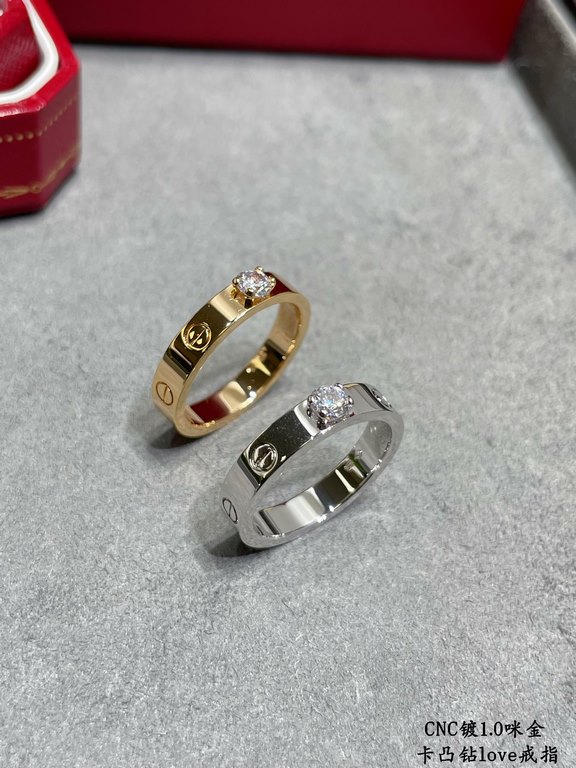 V gold material Size 678 . Cartier CNC Convex Diamond Love Nail Ring   Convex diamonds are more sparkling, the most popular one ring     Eternal classic In recent years it is very hot High-end, high carbon diamonds micro