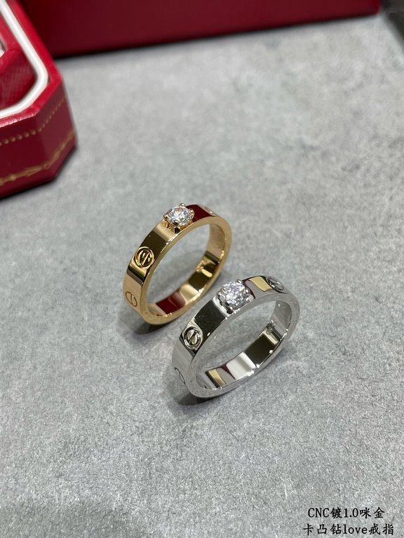 V gold material Size 678 . Cartier CNC Convex Diamond Love Nail Ring   Convex diamonds are more sparkling, the most popular one ring     Eternal classic In recent years it is very hot High-end, high carbon diamonds micro