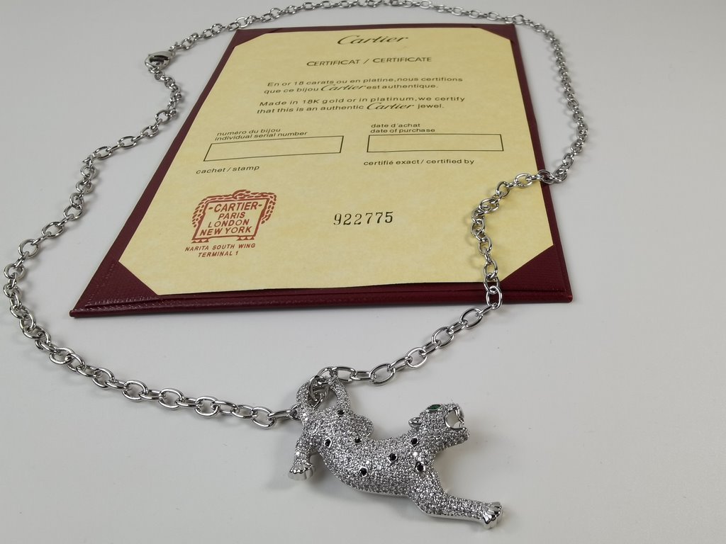 Cartier Cartier 11 Leopard with diamonds Edition Necklace Shipping Classic aristocratic style, luxury full of diamonds caressing leopard design Exclusive real photos   Heavy industry to create a perfect replica of the em