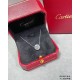 9 2  5  Cartier large round diamond necklace, exquisite   From cutting the main stone to plating to the finished product Very time-consuming. Imported high-carbon diamonds as the main stone small diamonds ring around the