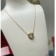 V gold material Split-color plating Cartier three-color love between diamond necklace, another classic, perfect interpretation of symmetrical aesthetics Elegant and generous. Wear comfort is high It is not easy to hook t