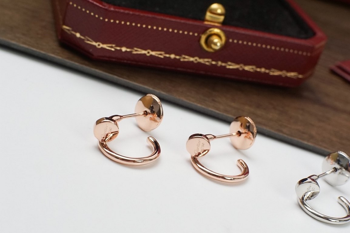 Cartier Nail Diamond Free Stud Earrings Luxury High-end  Unique Inspiration Avant-garde Style  An extraordinary elevation of an ordinary object to bring out its precious essence  Cool Beautiful Rose Gold Platinum Availab