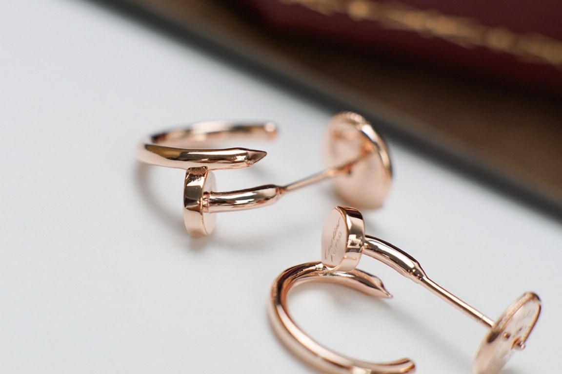 Cartier Nail Diamond Free Stud Earrings Luxury High-end  Unique Inspiration Avant-garde Style  An extraordinary elevation of an ordinary object to bring out its precious essence  Cool Beautiful Rose Gold Platinum Availab