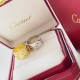 [OEM Grade] Cartier Cartier 22 years new wide version screw print ring The highest version in the market CNC process k gold version Super high-end Imported s925 sterling silver material electroplated with imitation gold 