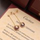 Seiko version] Cartier amulet earrings carnelian earrings, real gold customized the most one! With a variety of different guardian stones to convey strong emotions, it is like an amulet, or a lock of promises, spitting o