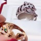 Explosive   Cartier official [shhh][shhh] 11 flower leopard ring   Leopard head ring yo, personalized openings design   full handmade magnifying glass   Micro-set super sparkling AAAA diamonds, Australia imported emerald