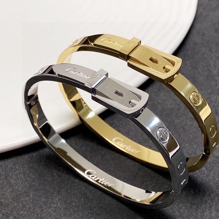 Cartier Cartier official website latest release    fire pin buckle head bracelet  Imported Seiko color preservation 18k  High-end customization      Top craft Counter logo engraved clear 360 degrees without dead angle!  