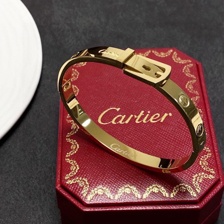 Cartier Cartier official website latest release    fire pin buckle head bracelet  Imported Seiko color preservation 18k  High-end customization      Top craft Counter logo engraved clear 360 degrees without dead angle!  